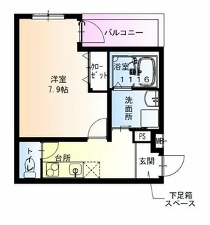 フジパレス俊徳道Ⅲ番館【2階】の間取り