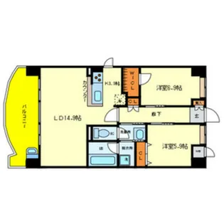 サンモールⅡ【5階】の間取り
