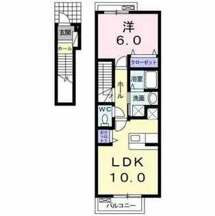 モデラート【2階】の間取り