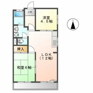 シャトー一宮【1階】の間取り