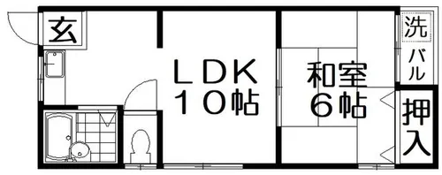 木田コーポ【2階】の間取り