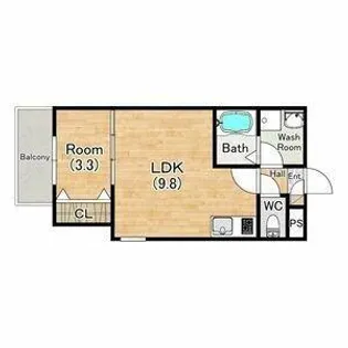 エステイトN名古屋星崎【301号室】の間取り