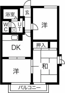 ラフォーレ柊【201号室】の間取り