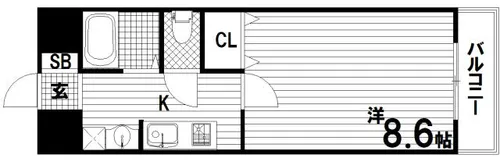 ファインパレス【5階】の間取り
