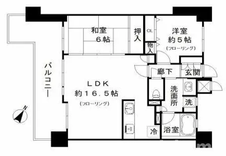 エスリード南摂津【9階】の間取り