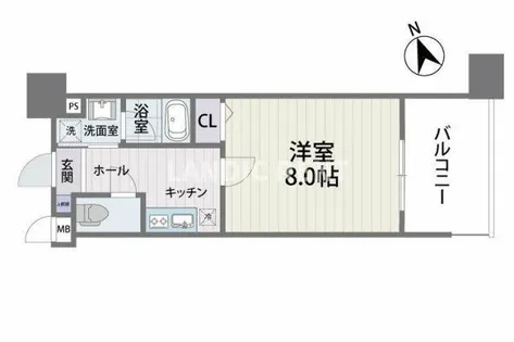 S-FORT福岡県庁前【6階】の間取り