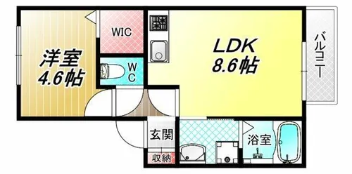 ラナカスターナ【1階】の間取り