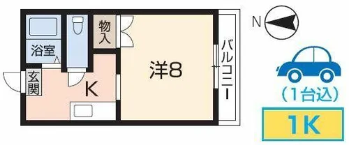 めぞん旭【102号室】の間取り
