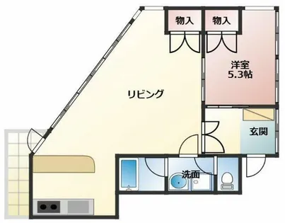 山本ビル【405号室】の間取り
