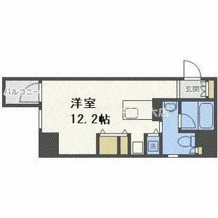 RIDGE北堀江【5階】の間取り