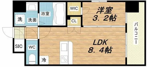 エスリードレジデンス都島NORTH【5階】の間取り