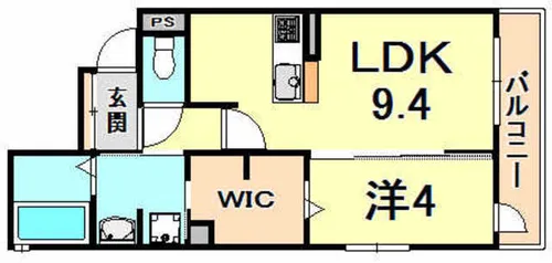 アベニール西宮北口【2階】の間取り