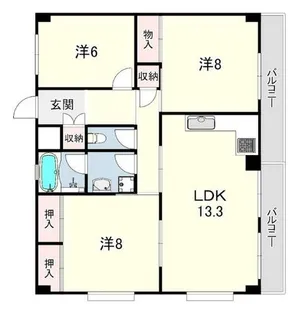 メゾン大徳【3階】の間取り