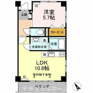 ライフパークユニゾン【2階】の間取り