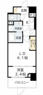 リアライズ鶴橋東Ⅱ【10階】の間取り