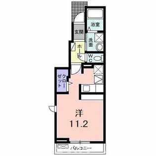 Calme Alba【1階】の間取り