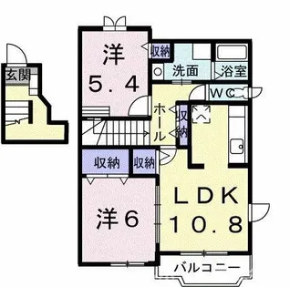 フォレストパレス【2階】の間取り