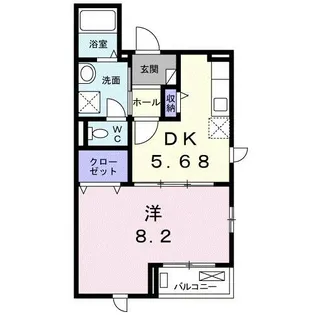 CoCo衣川【2階】の間取り