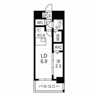メイクスアート名古屋城西【4階】の間取り