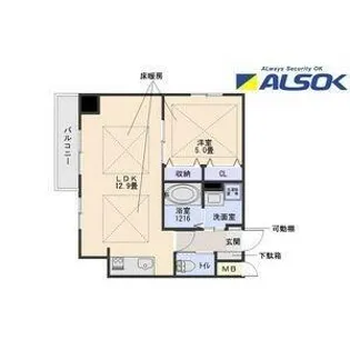 RIVO瑞穂通【9階】の間取り
