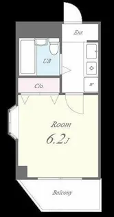 ボンジュール【405号室】の間取り