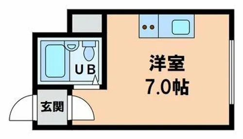 大宝上本町ロイヤルハイツ【3階】の間取り