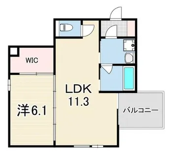 レインボー【2階】の間取り