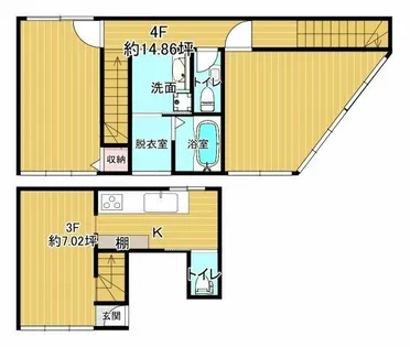 8RBLD.8【3階】の間取り