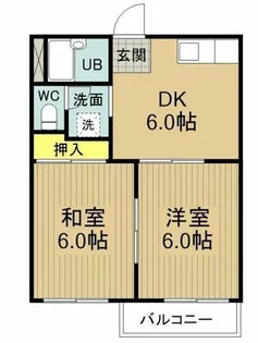 パークハウス竜美【201号室】の間取り
