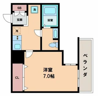 ラナップスクエア四天王寺【4階】の間取り