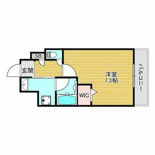 ガーデンクォーツ摂津正雀【8階】の間取り