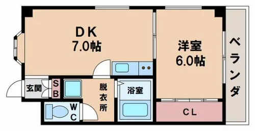 グランアルシュ【6階】の間取り