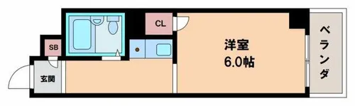 アップル天王寺【3階】の間取り