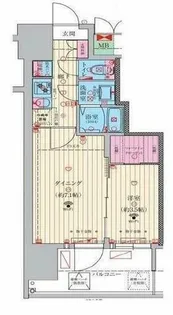 ファーストフィオーレ九条Ⅱ【6階】の間取り