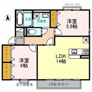 WoHNuNG【2階】の間取り
