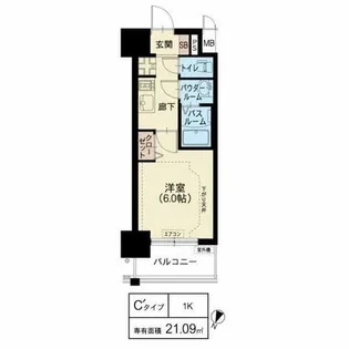 スプランディッド新大阪WEST【2階】の間取り