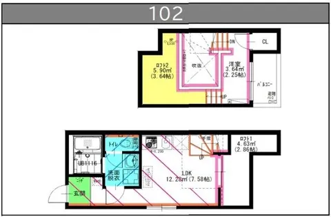 RadIAnce名城公園 S棟【1階】の間取り