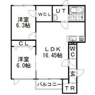 グランノールⅠ【203号室】の間取り