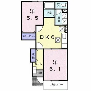 ビーミングベルⅠ【1階】の間取り