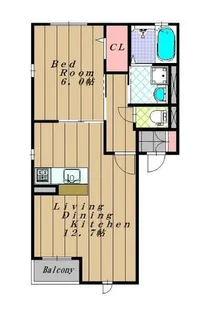 サンコート錦【1階】の間取り