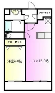 ラフィネコート【1階】の間取り