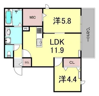パル須磨公園【2階】の間取り