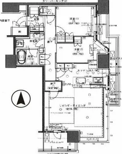 北浜ミッドタワー【15階】の間取り
