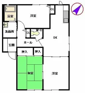 ルミエール朝日A【102号室】の間取り
