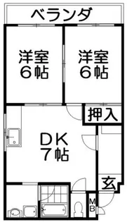 レオハイム高塚【5階】の間取り