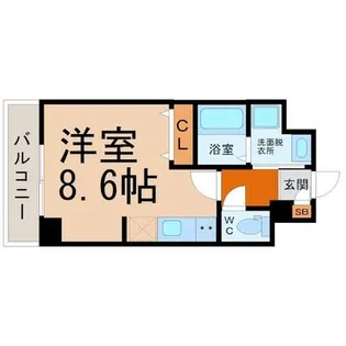 パルティール金山【2階】の間取り