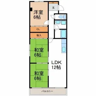 ニュータウン天白【2階】の間取り