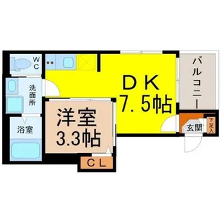 ハーモニーテラス神宮前II【102号室】の間取り
