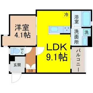 VILLA桜山【2階】の間取り