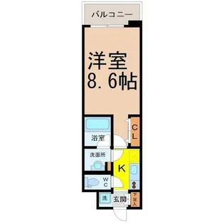 フローラル東別院【13階】の間取り